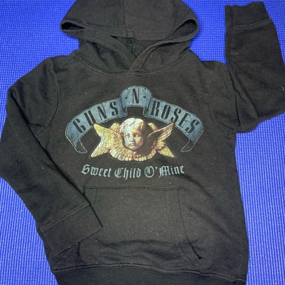 Black Boys Hoodie "Guns n Roses" 5T - Picture 1 of 4